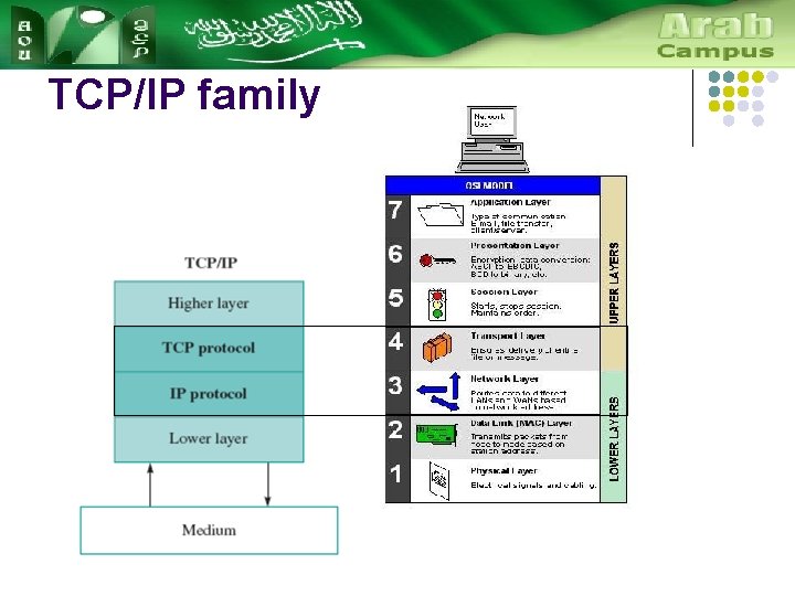 TCP/IP family 