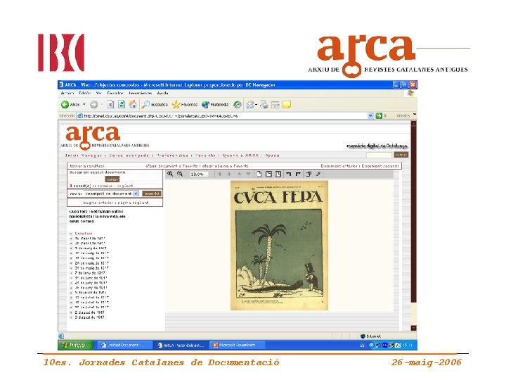 10 es. Jornades Catalanes de Documentació 26 -maig-2006 