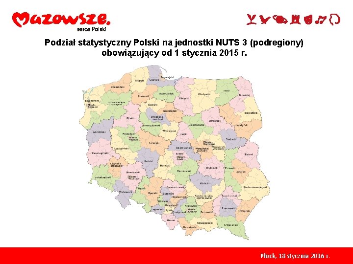 Podział statystyczny Polski na jednostki NUTS 3 (podregiony) obowiązujący od 1 stycznia 2015 r.