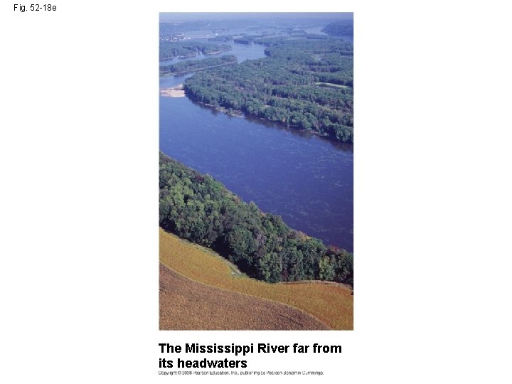 Fig. 52 -18 e The Mississippi River far from its headwaters 