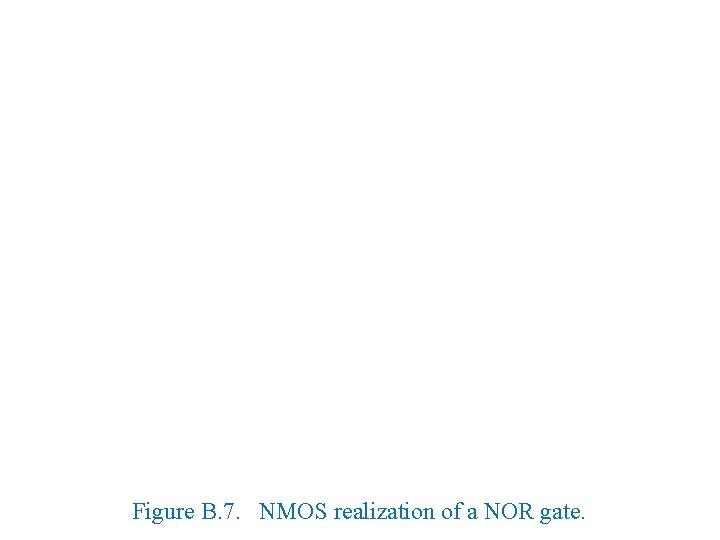 Figure B. 7. NMOS realization of a NOR gate. 