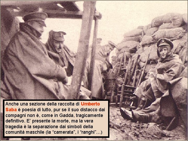 Anche una sezione della raccolta di Umberto Saba è poesia di lutto, pur se