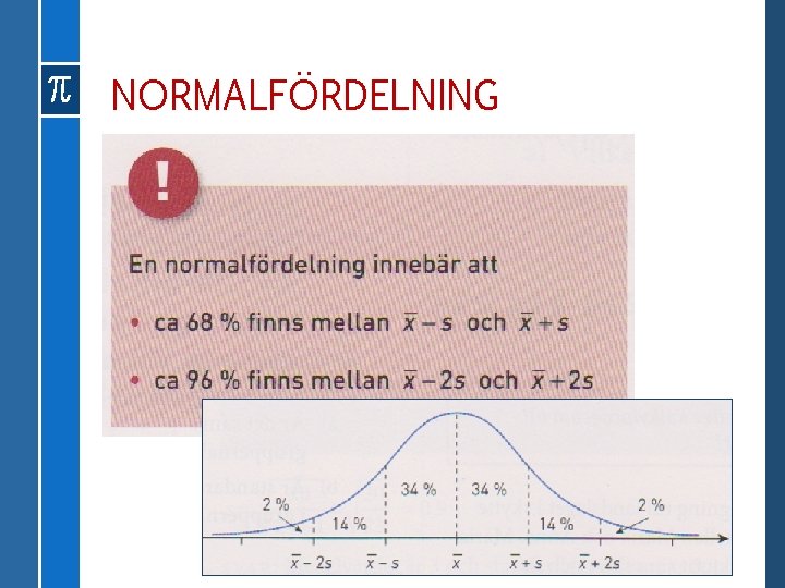 NORMALFÖRDELNING 