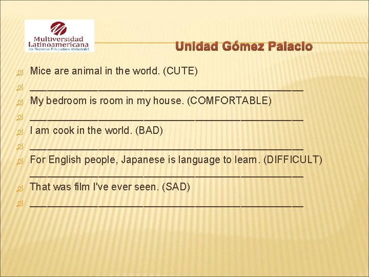 Unidad Gómez Palacio Mice are animal in the world. (CUTE) ________________________ My bedroom is