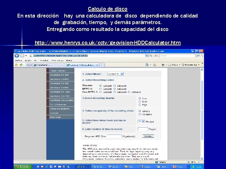 Calculo de disco En esta dirección hay una calculadora de disco dependiendo de calidad Calculo de disco En esta dirección hay una calculadora de disco dependiendo de calidad