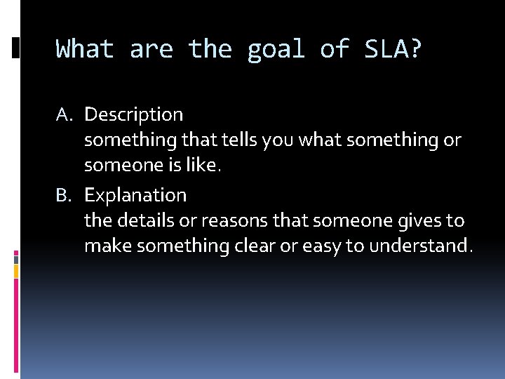 Sla Introduction CHAPTER 1 INTRODUCTION DESCRIBING AND EXPLAINING L 2