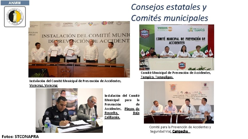 Consejos estatales y Comités municipales Instalación del Comité Municipal de Prevención de Accidentes, Veracruz