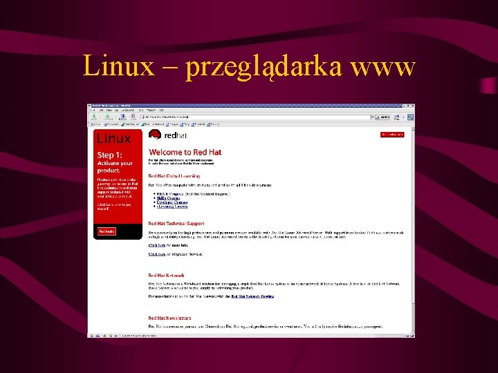 Linux – przeglądarka www 