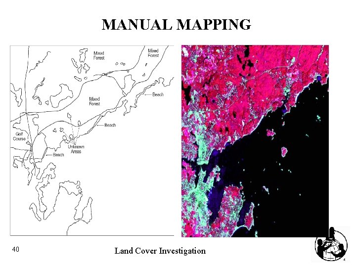 MANUAL MAPPING Vegetated Areas and Other Features are Added 40 Land Cover Investigation 