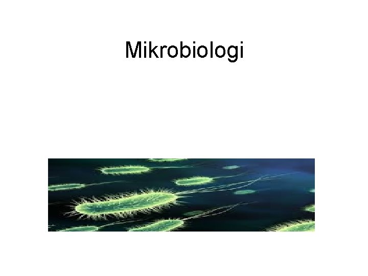 Mikrobiologi 