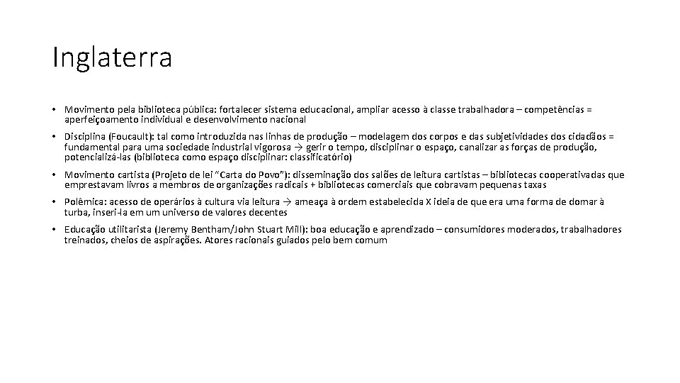 Inglaterra • Movimento pela biblioteca pública: fortalecer sistema educacional, ampliar acesso à classe trabalhadora