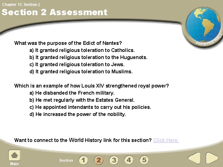 Chapter 17, Section 2 Assessment What was the purpose of the Edict of Nantes?