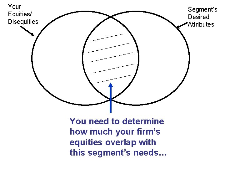 Your Equities/ Disequities Segment’s Desired Attributes You need to determine how much your firm’s