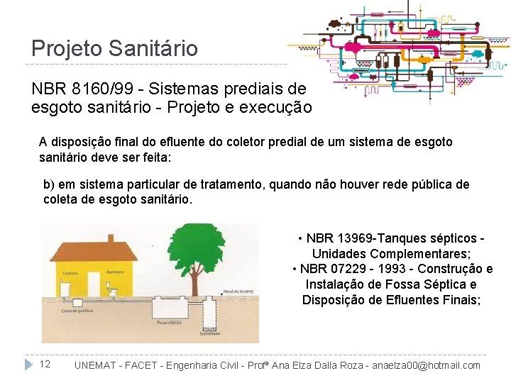 Projeto Sanitário NBR 8160/99 - Sistemas prediais de esgoto sanitário - Projeto e execução