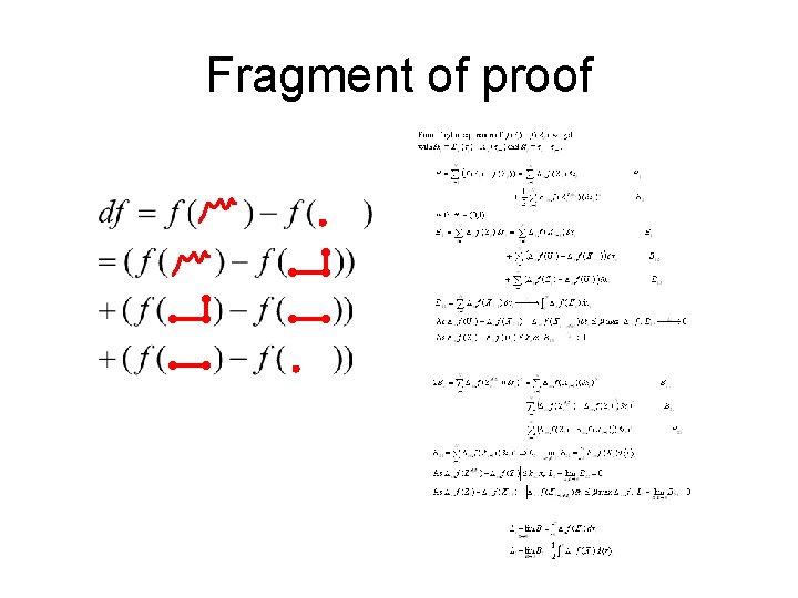 Fragment of proof 