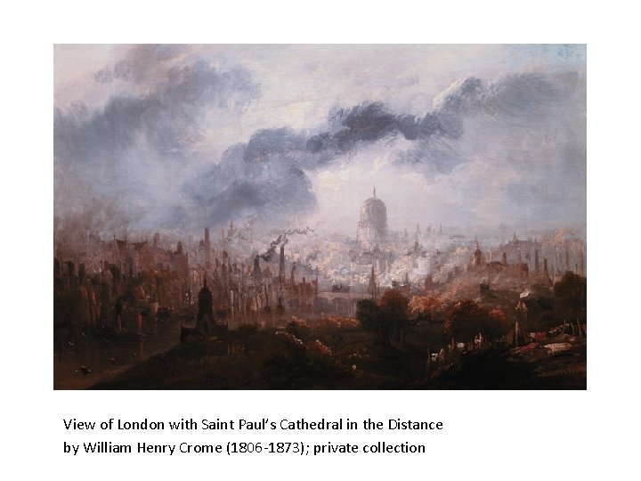 View of London with Saint Paul’s Cathedral in the Distance by William Henry Crome