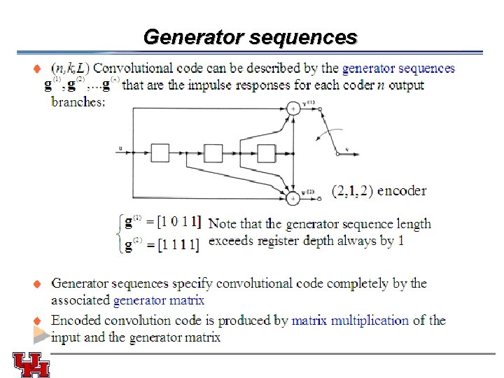 Generator sequences 