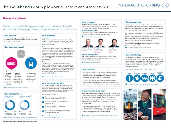 The Go-Ahead Group plc Annual Report and Accounts 2012 The Go-Ahead Group plc Annual Report and Accounts 2012