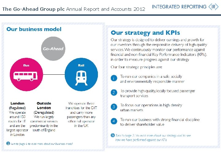 The Go-Ahead Group plc Annual Report and Accounts 2012 The Go-Ahead Group plc Annual Report and Accounts 2012