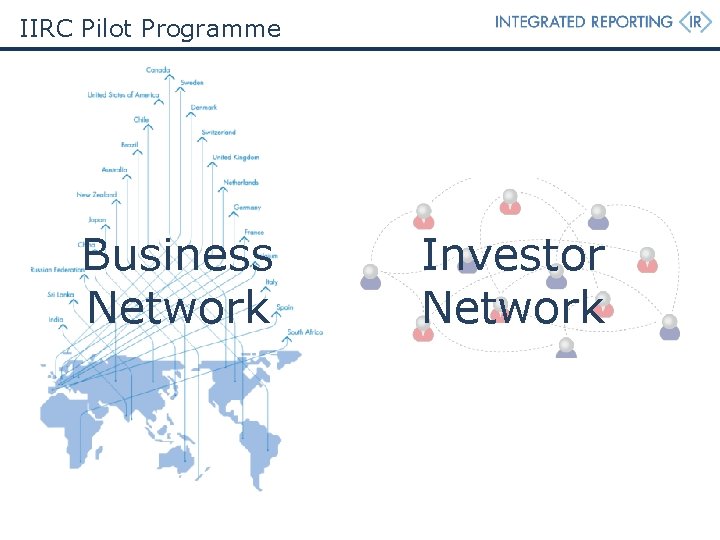 IIRC Pilot Programme Business Network Investor Network IIRC Pilot Programme Business Network Investor Network