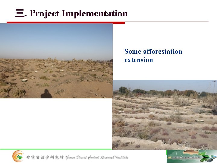 三. Project Implementation Some afforestation extension 