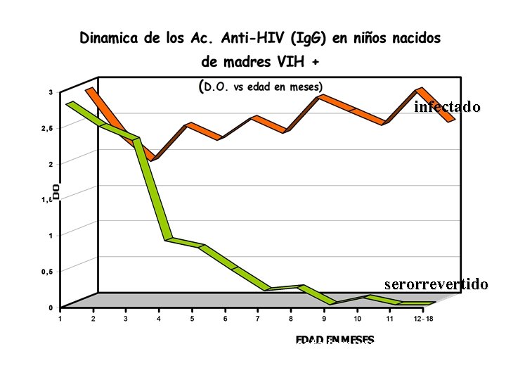 infectado serorrevertido Ig. A en sangre: indicador de una respuesta inmunológica específica a la