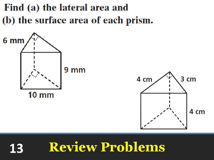 13 Review Problems 