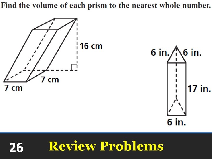 26 Review Problems 