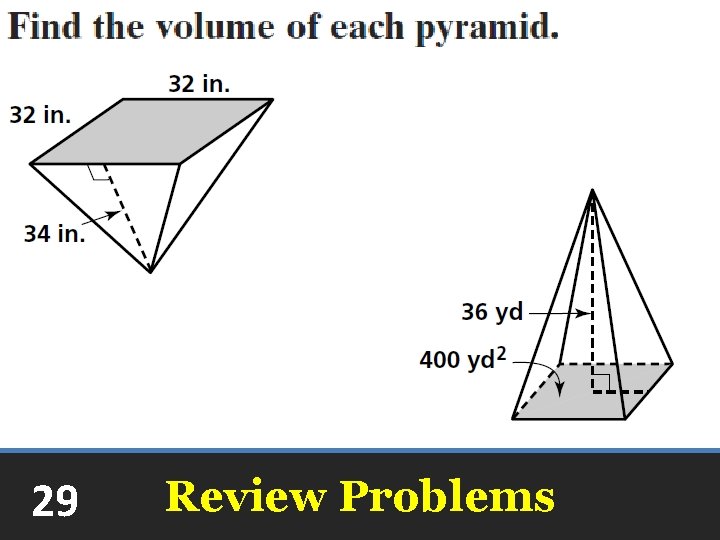 29 Review Problems 