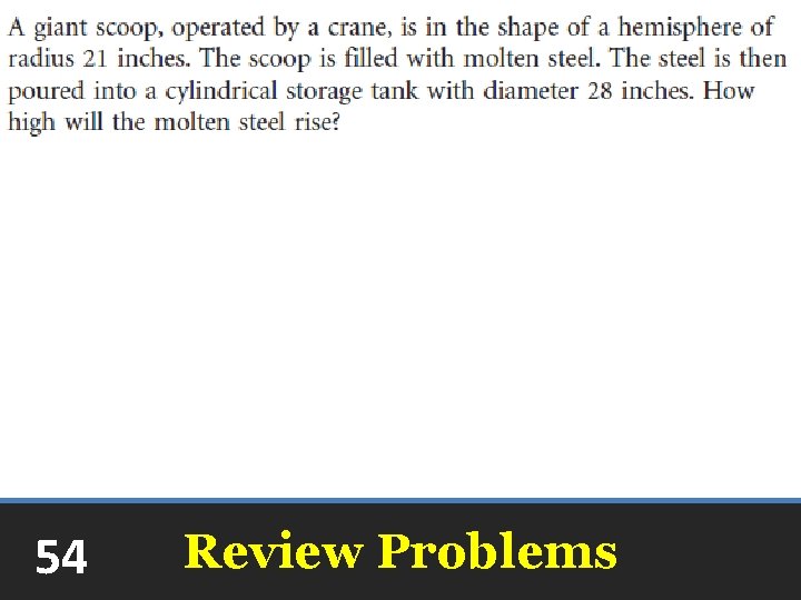 54 Review Problems 