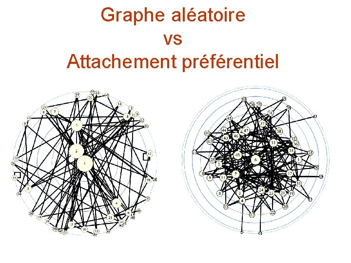 Graphe aléatoire vs Attachement préférentiel 