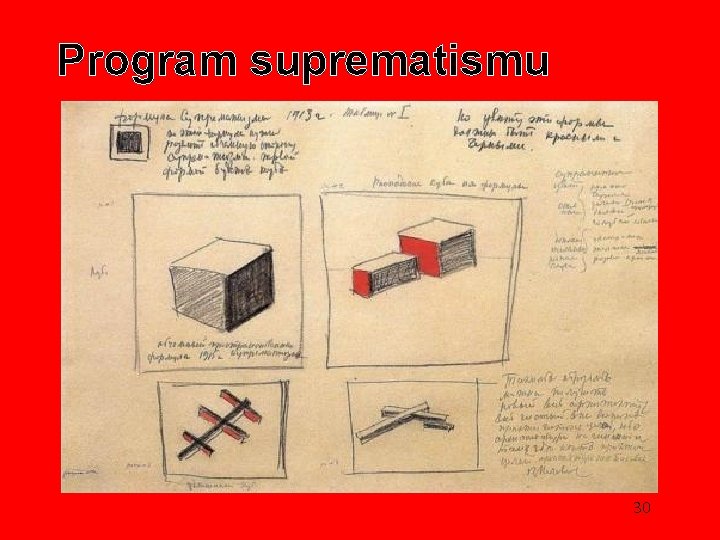 Program suprematismu 30 