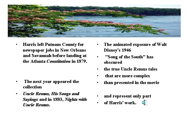 http: //www. gsu. edu/~wwwelf/elfjch. html • • • Harris left Putnam County for newspaper