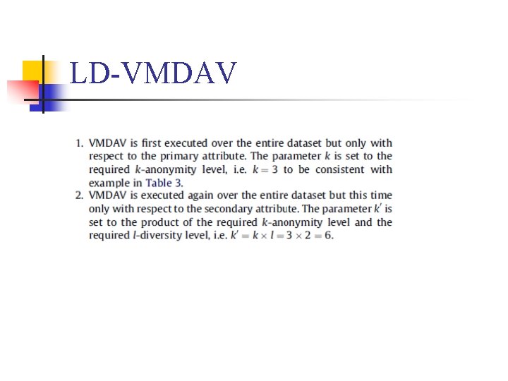 LD-VMDAV LD-VMDAV