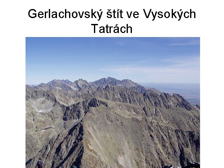 Gerlachovský štít ve Vysokých Tatrách 