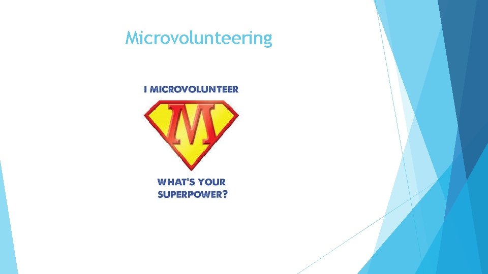 Microvolunteering 