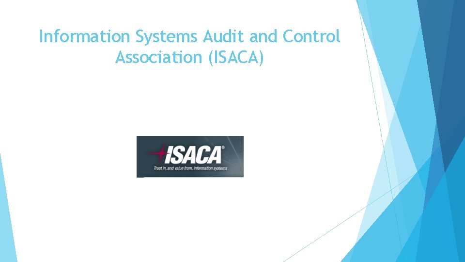 Information Systems Audit and Control Association (ISACA) 