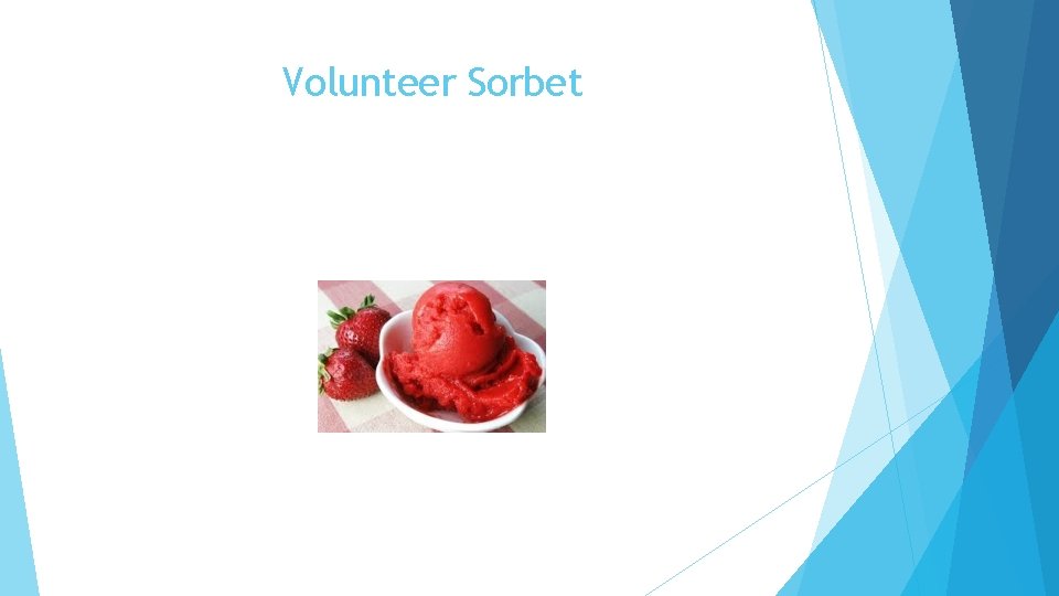 Volunteer Sorbet 