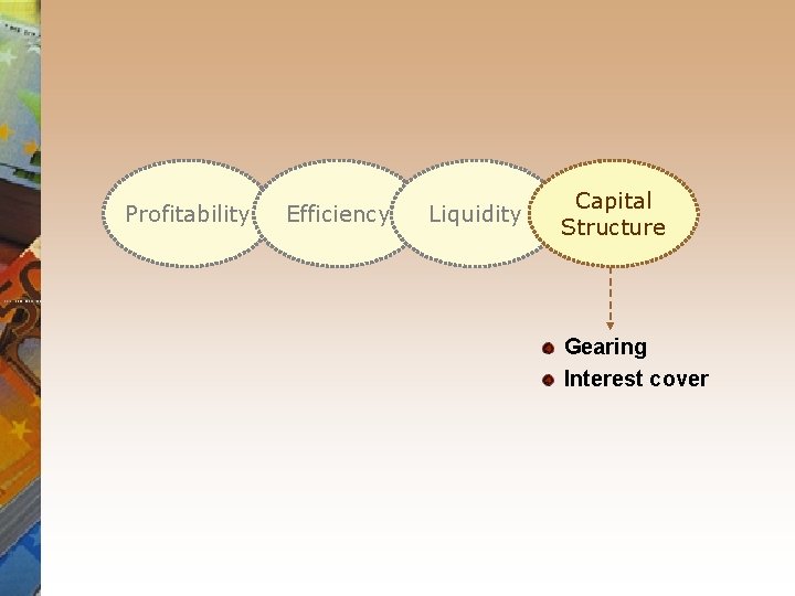 Profitability Efficiency Liquidity Capital Structure Gearing Interest cover 