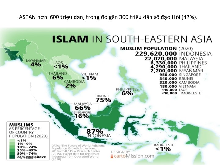 ASEAN hơn 600 triệu dân, trong đó gần 300 triệu dân số đạo Hồi