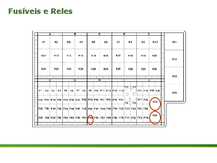 Fusíveis e Reles 22 | Colhedora de Cana 3520 & 3522 : Corte de