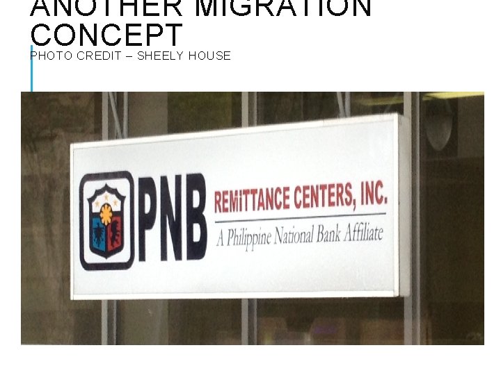 ANOTHER MIGRATION CONCEPT PHOTO CREDIT – SHEELY HOUSE ANOTHER MIGRATION CONCEPT PHOTO CREDIT – SHEELY HOUSE