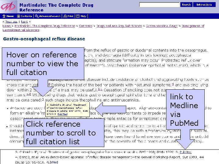 Hover on reference number to view the full citation Click reference number to scroll