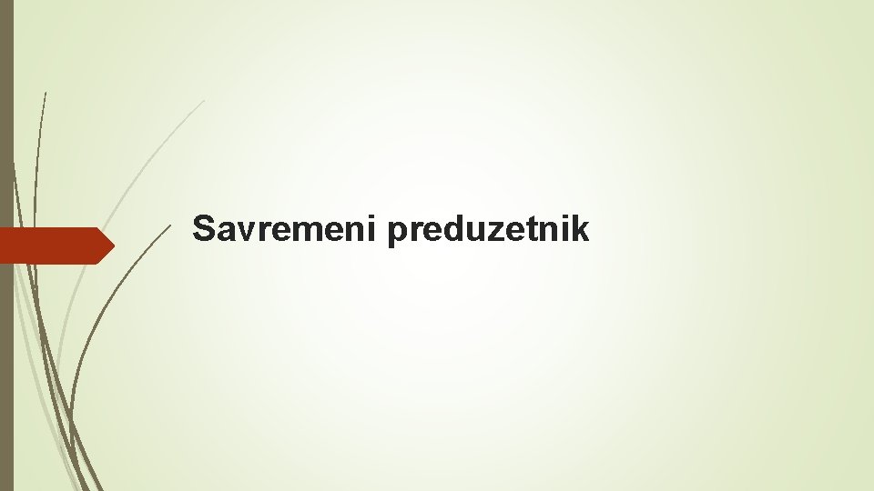 Savremeni preduzetnik 