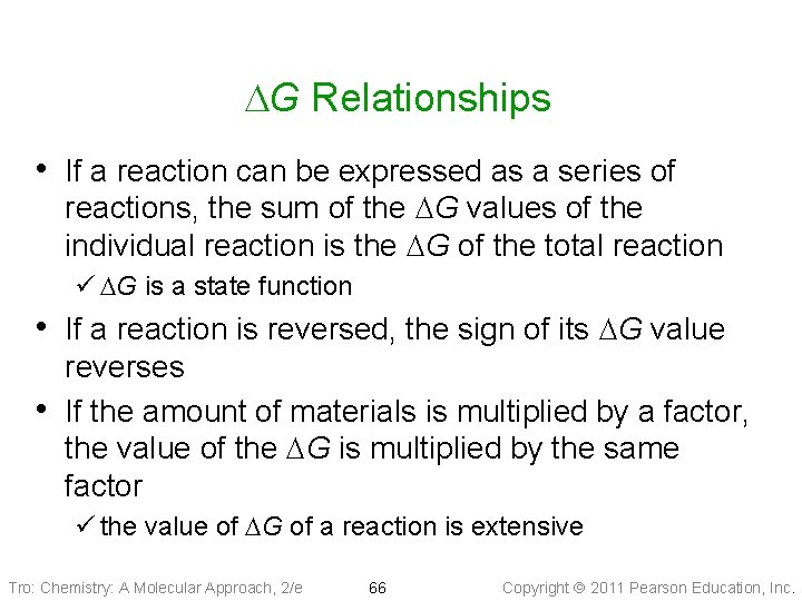 DG Relationships • If a reaction can be expressed as a series of reactions,