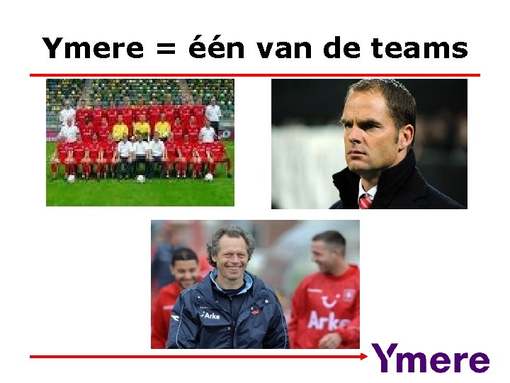 Ymere = één van de teams 