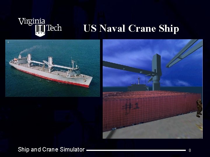 US Naval Crane Ship and Crane Simulator 8 
