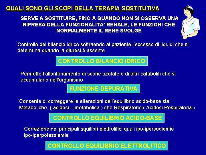 QUALI SONO GLI SCOPI DELLA TERAPIA SOSTITUTIVA SERVE A SOSTITUIRE, FINO A QUANDO NON