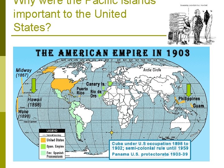 Why were the Pacific islands important to the United States? 