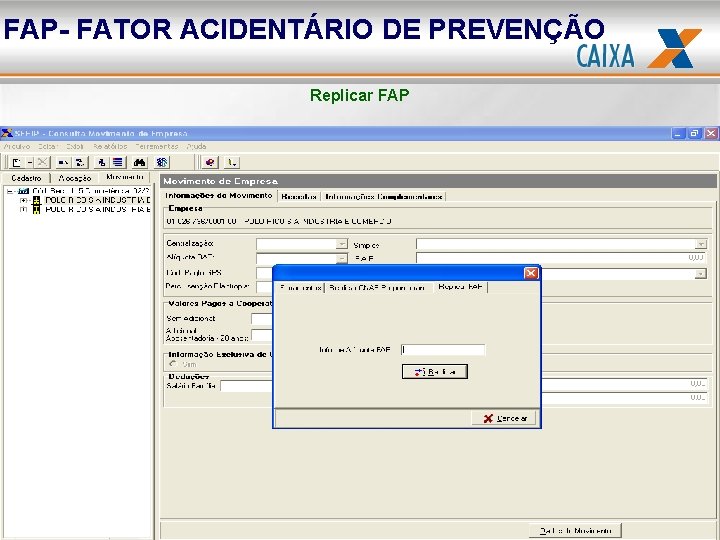 FAP- FATOR ACIDENTÁRIO DE PREVENÇÃO Replicar FAP 